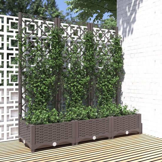 VidaXL Lit Surélevé De Jardin, Jardinière D'Extérieur, Pot De Fleurs, Bac à Plantes, Boîte De Plantation Balcon Patio, 151966 - Jardin