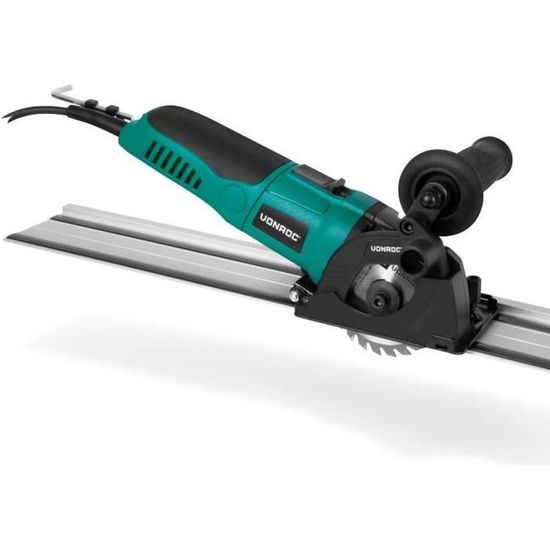 Mini-Scie Circulaire Sans Fil TROTEC 20V - Lames Incluses - Profondeur Coupe 28.5mm - Parfaite Pour DIY