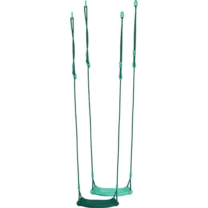 Soulet Balançoire traditionnelle de rechange plastique pour portique h.200/250 cm Vert - vue 1