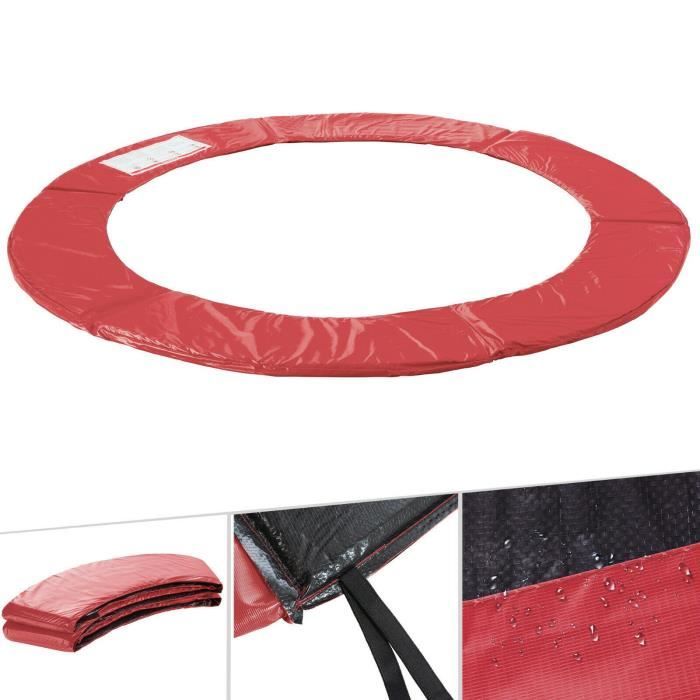 AREBOS Coussin de protection des ressorts pour trampoline 305cm rouge