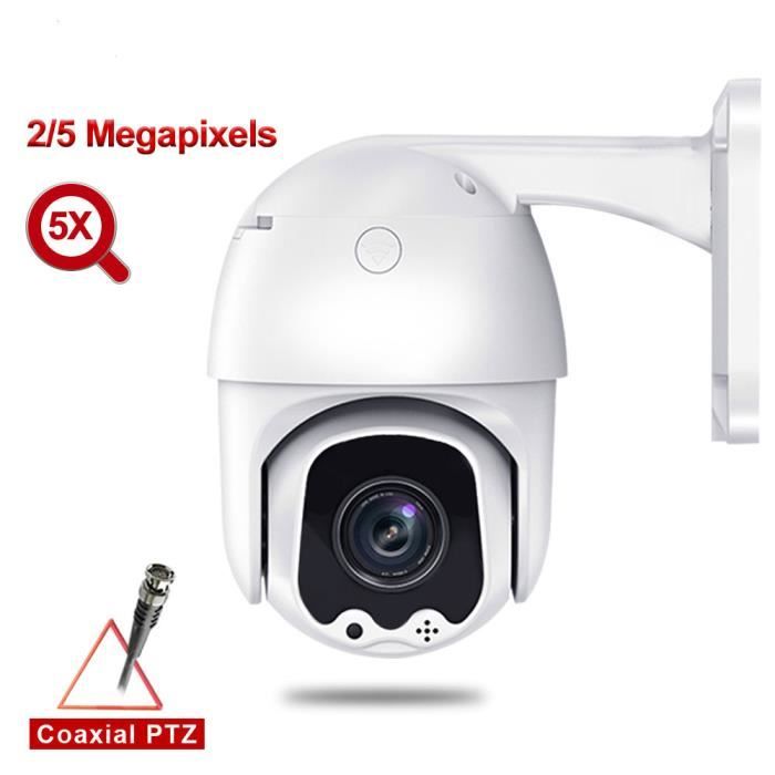 caméra AHD PTZ 1080P - Caméra de vidéosurveillance analogique HD pour l'extérieur, caméra de sécurité 2,0 mp, caméra de surveillance