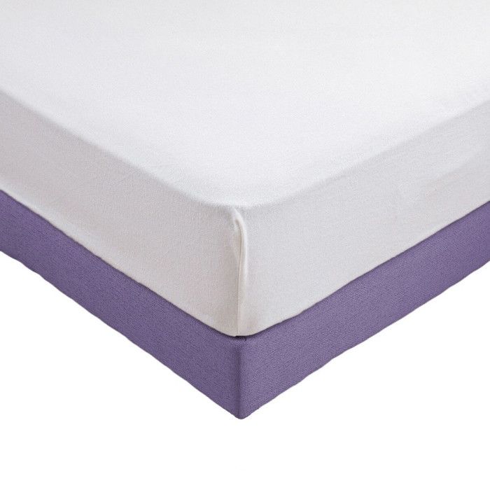 Protège Matelas Molleton Coton Élastomère 200g/m²  140x190 Drap Housse