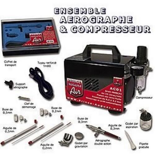 Pack Aérographes & compresseurs AE01 + Ultra Cleaner offert