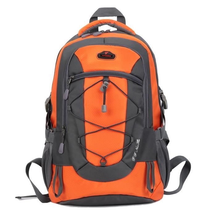 orange 30 - 40L -Sac à dos étanche de 30l pour hommes et femmes, pour voyage, Camping en plein air, escalade, randonnée, Sport
