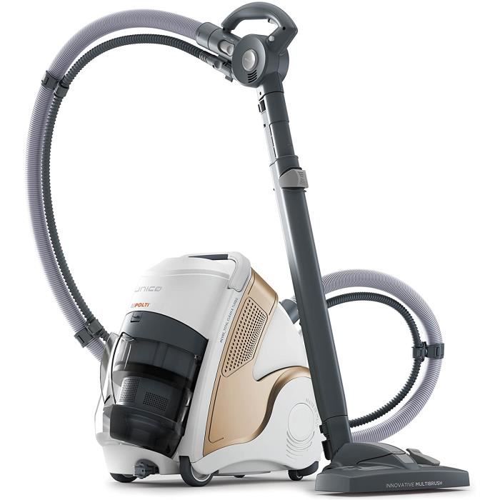 ASPIRATEUR TRAINEAU Polti Unico MCV85 TOTAL CLEAN et TURBO Multifonction 3 en 1 Aspirateur et Nettoyeur Vapeur, 6 Bar, t94