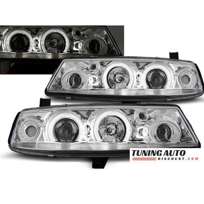 Phares avant Opel calibra 09.90-06.97 angel eyes chrome