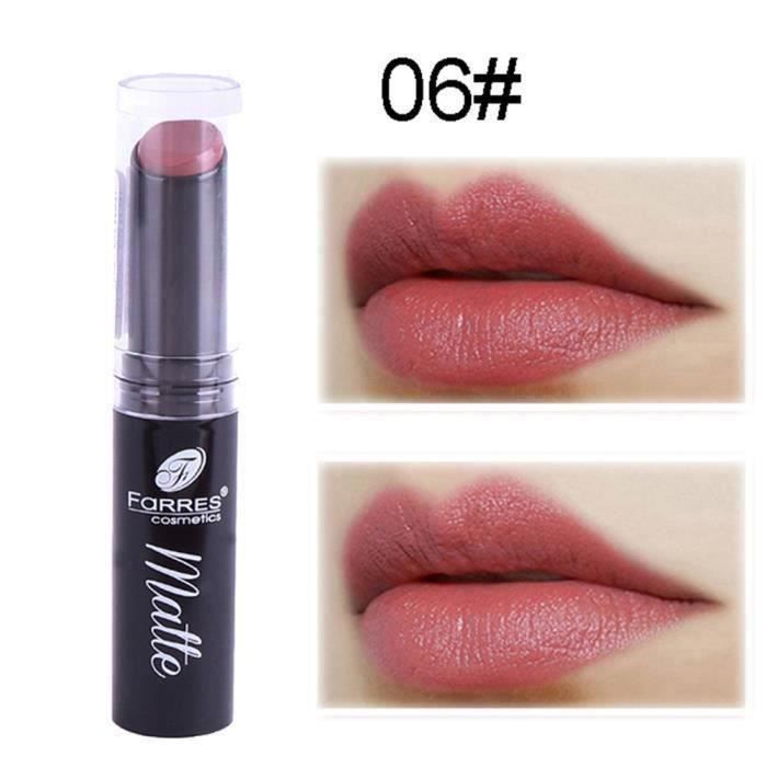 Nouveau mode sexy cosmétiques Rouge à lèvres Lip Matte femmes humidité ne Disappear HB3993