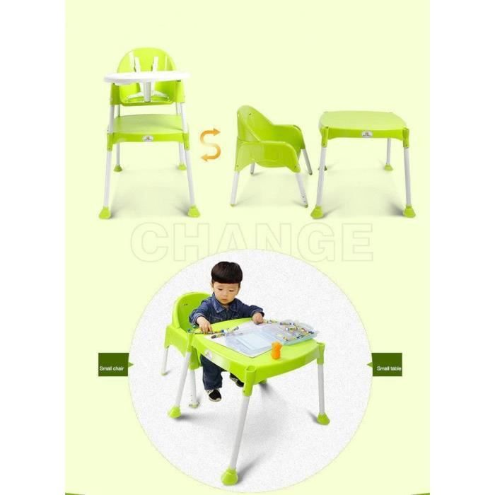 Chaises hautes, sièges et accessoires Chaise haute pour bébé 3 en 1 SZ5CGJMY® - Chaise pour repas avec harnais et table 412597