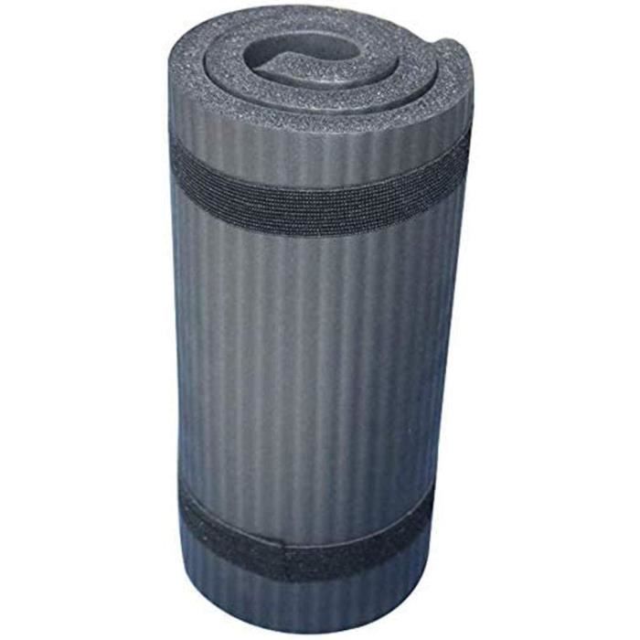 Tapis de yoga antidérapant noir Tapis de fitness ultra épais de 15 mm 60x25x1,5 cm