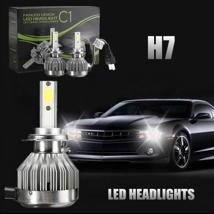 BO 2 x H4 60W COB LED Phare voiture Ampoule lampe Conversion Salut - Lo faisceau 6000K H7