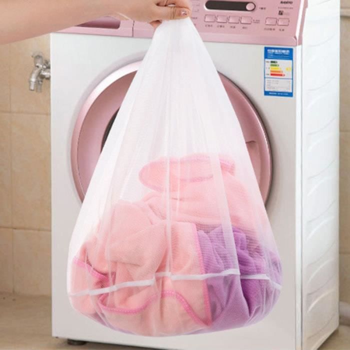 Filet De Lavage,Sacs à filet à linge Sac à linge, cordon de serrage, aide à la Machine à laver, sacs à mailles pour - Type S