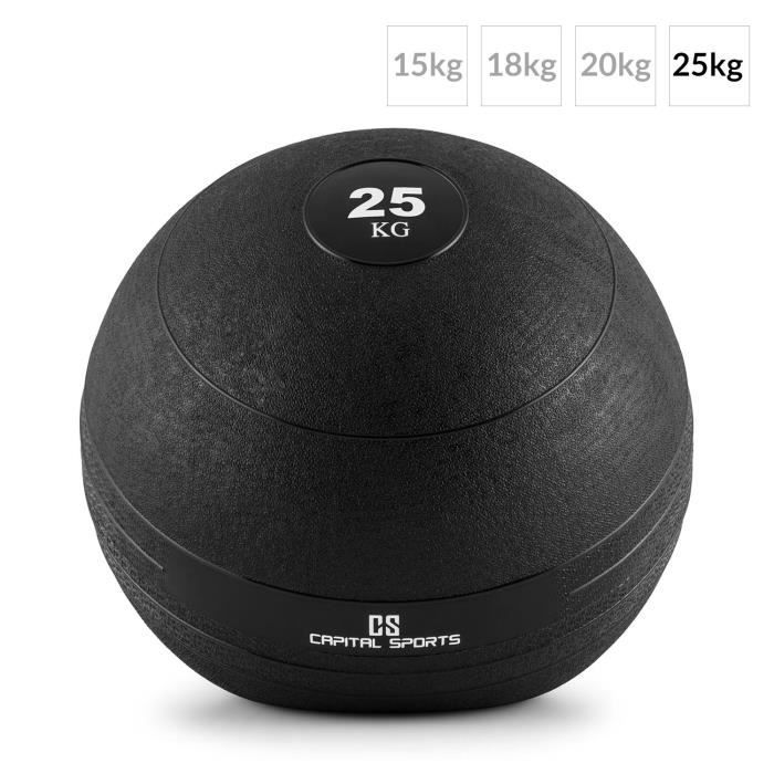 CAPITAL SPORTS Slamball Groundcracker caoutchouc noir 25kg