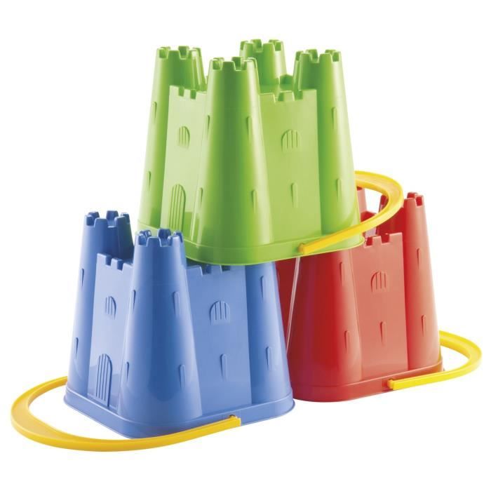 ECOIFFIER SUMMER Seau Château Fort 14 cm - modèle aléatoire