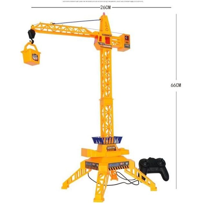 Jouet Grue Télécommande Engin de Chantier Cadeau pour Enfant