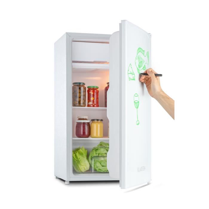 Klarstein Spitzbergen Uni - Réfrigérateur 90 litres , compartiment freezer 10 l - blanc