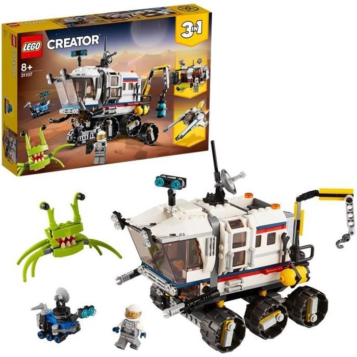 LEGO® Creator 31107 L’explorateur spatial, Jouet de Construction pour Enfants, Figurine Extraterrestre Robot Astronaute