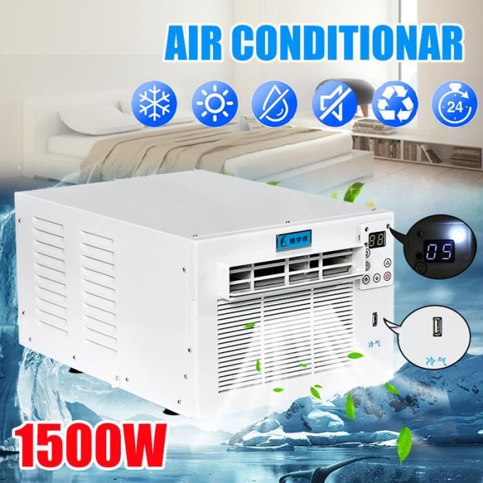 NEUFU 1500W Climatiseur Mobile Chaud/Froid Puissance du Moteur 360W + Télécommande