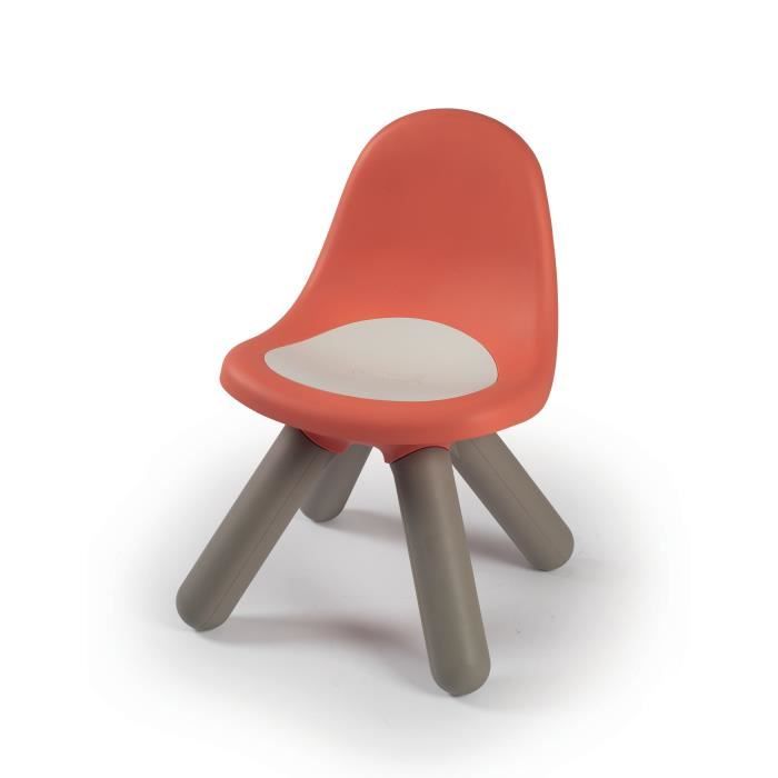 Smoby - Kid Chaise - Mobilier pour Enfant - Dès 18 Mois - Intérieur et Extérieur - Rouge Brique