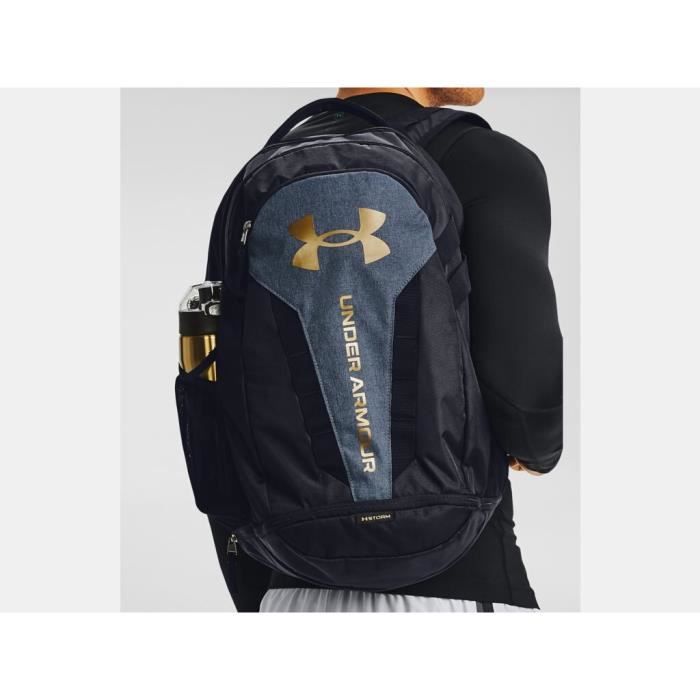 Sac à dos Under Armour Hustle - noir/doré métallique/noir chiné - TU