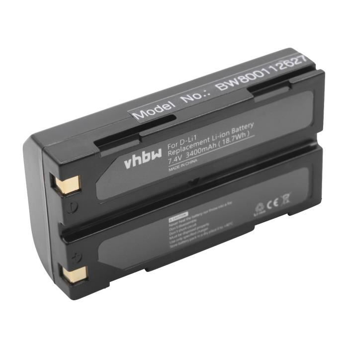 vhbw Batterie compatible avec Spectra Precision Epoch 35 outil de mesure (3400mAh, 7,4V, Li-ion)