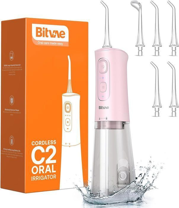 Jet Descaler Jet Dentaire Hydropulseur, Bitvae Irrigateurs Oral Portable avec 6 ...