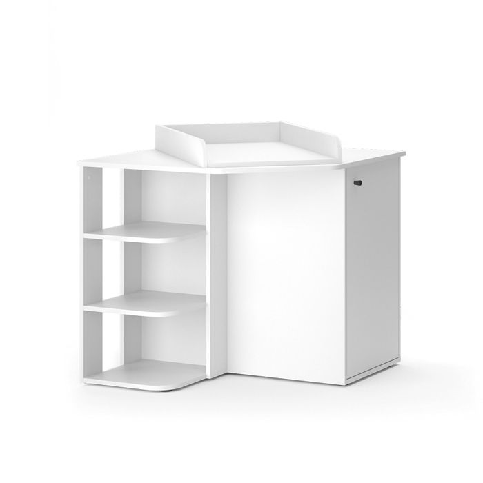 Table de toilette ml-design avec éclairage led, blancsonoma, 110x141