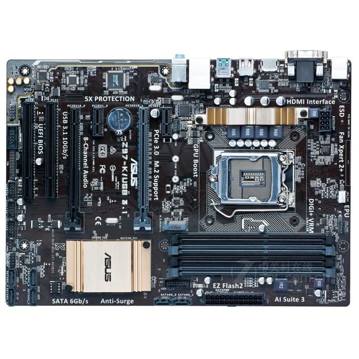 Carte mère ASUS Z97-K/USB3.1 Intel Z97 LGA 1150 4xDDR3 32GB ATX - Asus