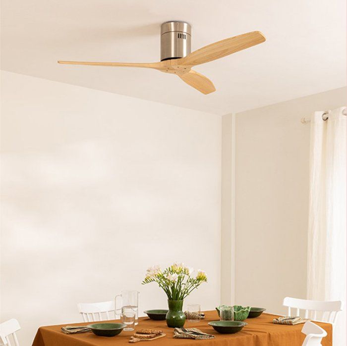 Ventilateur de plafond - Create - Sans lumière - Silencieux - Fonction été/hiver - Ø132 cm - Create