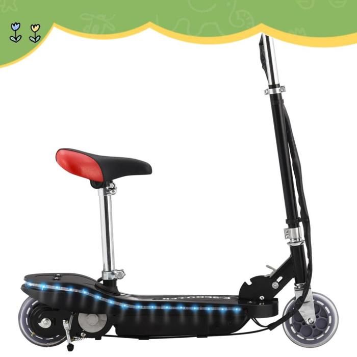 Siège Pliable Pour Trottinette Enfant - Coussin En Plastique, Hauteur Réglable, Fixation Stable Pour Tube 8.5-11 Cm