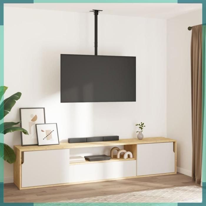 ASHATA Support TV au plafond pour écran 32-65 max VESA 400x400mm 40kg -FHE379576