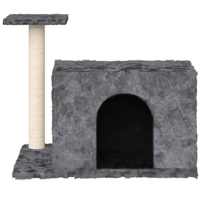 Comparer les prix de Bon plan Arbre à chat - JILI HOT - avec griffoir en sisal Gris foncé 51cm Thome7310356