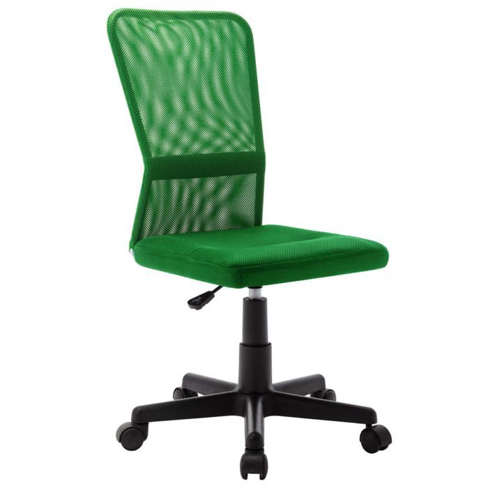 CLARENCE® Chaise de bureau - Fauteuil Salon pour Bureau/chambre - Vert 44x52x100 cm Tissu en maille LL174