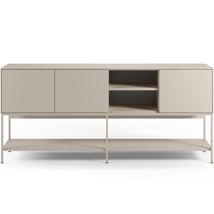 Buffet 3 portes 2 niches beige 180 cm - Zara