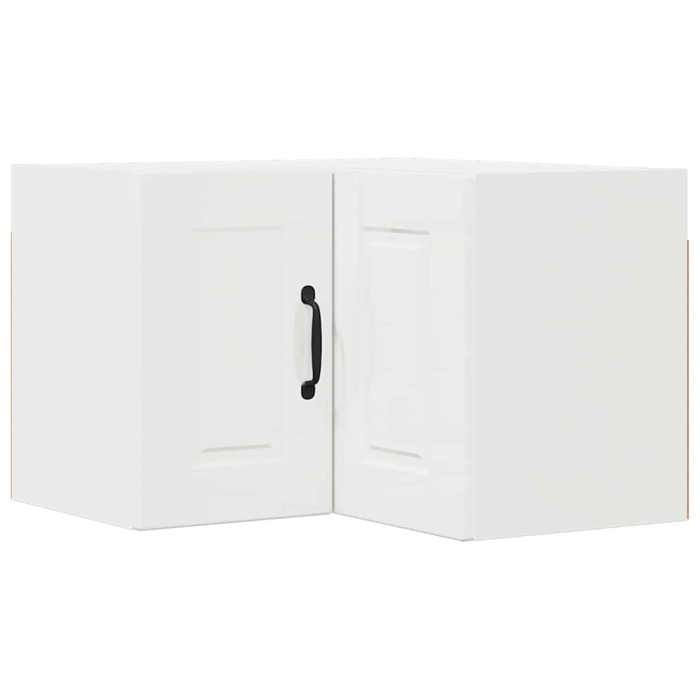 BEL-ACHAT* Meuble de stockage Moderne - Suspendu - Meuble mural de cuisine Blanc brillant 57x57x40cm @Promo5961470