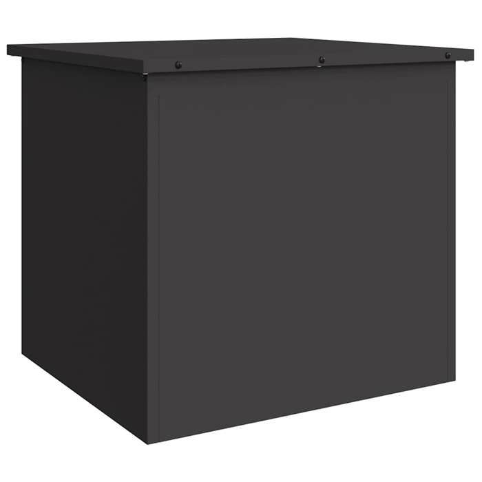 Boîte de rangement extérieure - vidaxl - 55x505x50 cm - Noir - Acier - Résistant à leau - Vérin à gaz