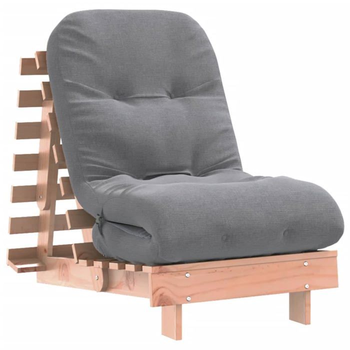 Canapé-lit futon en bois - vidaXL - 60x206x11 cm - Bois massif Douglas - Matelas en mousse - Dossier réglable - Pliable Canapé-lit futon en bois - vidaXL - 60x206x11 cm - Bois massif Douglas - Matelas en mousse - Dossier réglable - Pliable