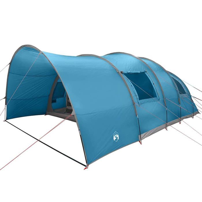 Tente tunnel avec stockage - vidaXL - 710x460x245 cm - Bleu - Résistant à leau - Résistant aux UV