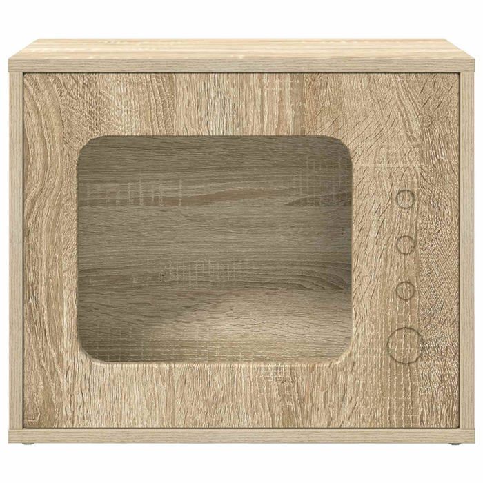 Maison pour chat en bois - vidaXL - Sonoma - 51x30x42 cm - Bois dingénierie - Design moderne - Facile à monter Maison pour chat en bois - vidaXL - Sonoma - 51x30x42 cm - Bois dingénierie - Design moderne - Facile à monter