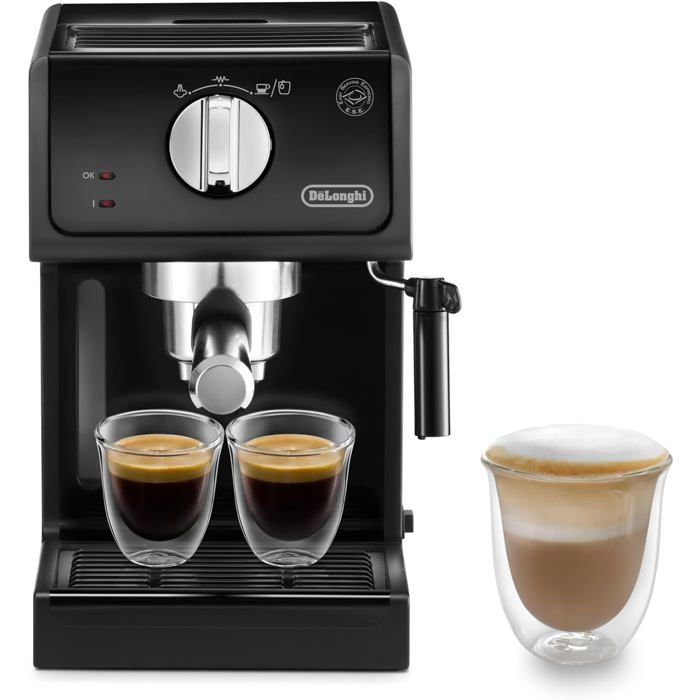 Machine expresso - TURBIX - DeLonghi ECP31.21 - Porte-filtre aluminium - Buse cappuccino - Réservoir 11 L - Turbix