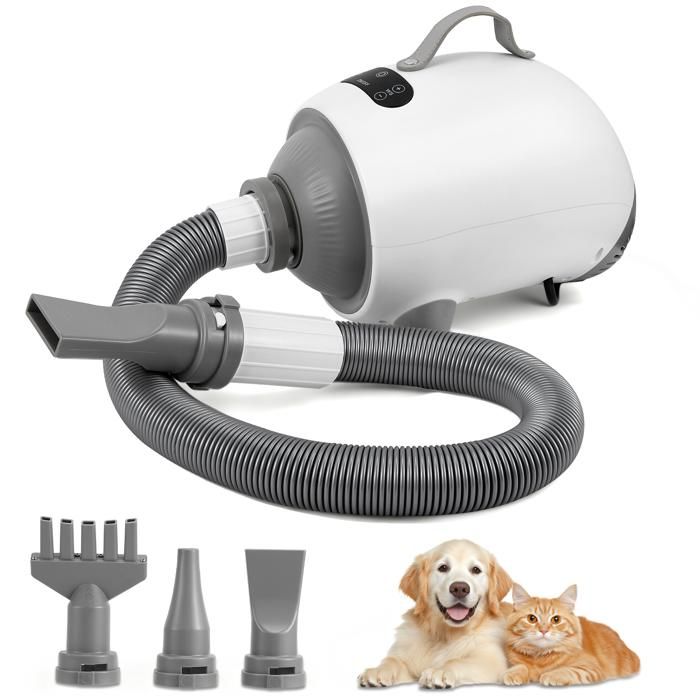 Meilleurs prix pour Sèche-cheveux pour chien sèche-cheveux avec température et vitesse réglables kit de toilettage pour animaux