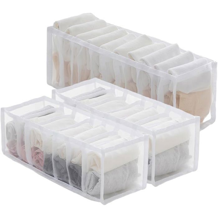 3 Pièces Organisateur de Tiroir Pliable Boite Rangement Sous Vetement Rangement Tiroir pour BOITE DE RANGEMENT