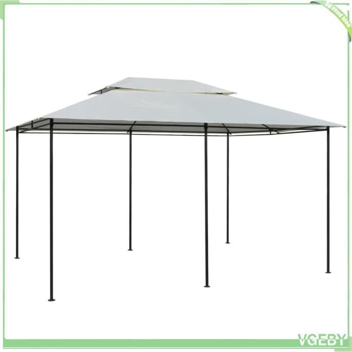 Tonnelle - FAFEICY - 43216 - 4x3 m - Rideaux refermables - Toit ventilé
