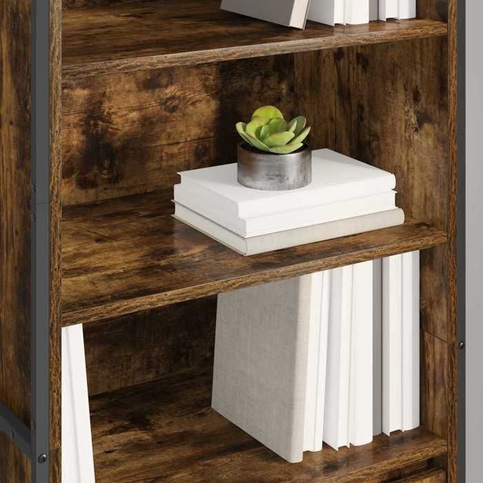Marron Commode Salon CHIC Armoires Hautes 2 pcs Enfilade rangement Chêne Fumé 60x36x200 cm N10211