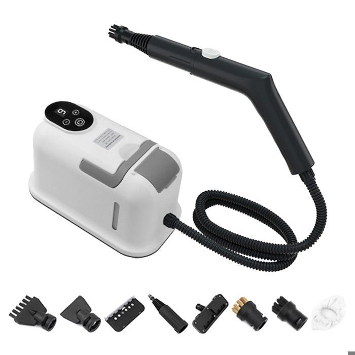 Nettoyeur vapeur haute pression 1750ml – 9 vitesses 105°C 4 bar – Écran tactile 15s de chauffe – 8 accessoires - Câble 1.75m