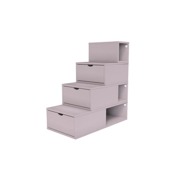 Escalier Cube De Rangement Hauteur 100 Cm Couleur Violet