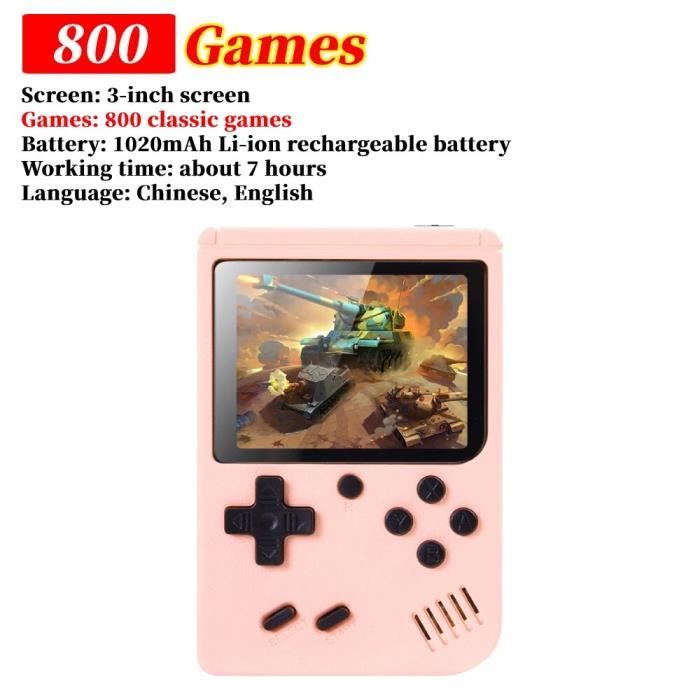 Console de jeu rétro Portable avec batterie externe, capacité de 2024 Mah, écran couleur à lumière douce de 3.2 pouces, plus de 10000 jeux, nouveauté Console de jeu rétro Portable avec batterie externe, capacité de 2024 Mah, écran couleur à lumière douce de 3.2 pouces, plus de 10000 jeux, nouveauté