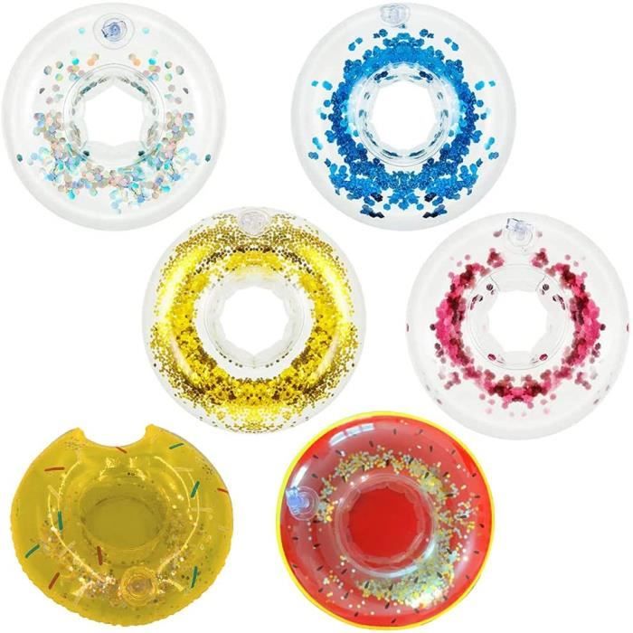 Porte-gobelet Gonflable Flotteur Piscine - Lot De 3 (95x55x55 Cm) - Support à Boissons Pour Fête, Plage, Vacances