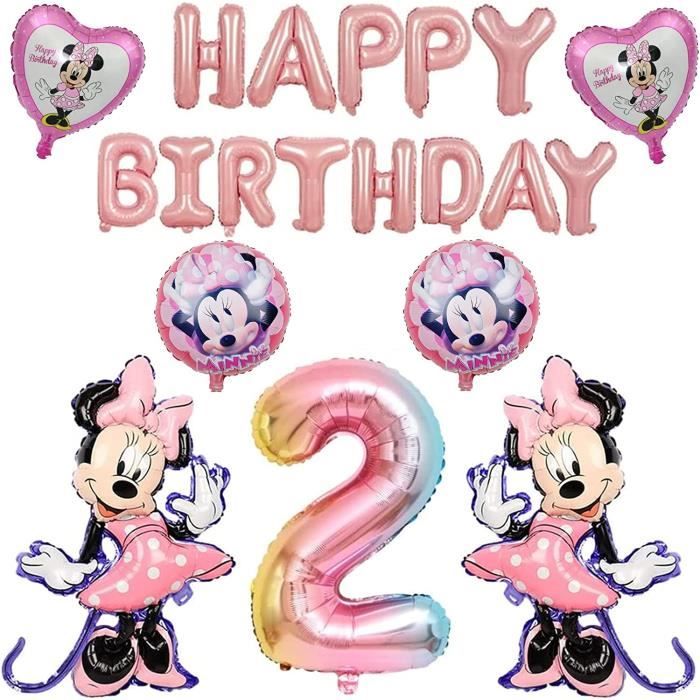 Ensemble anniversaire, Minnie Mouse, tutu, anniversaire, 2 ans