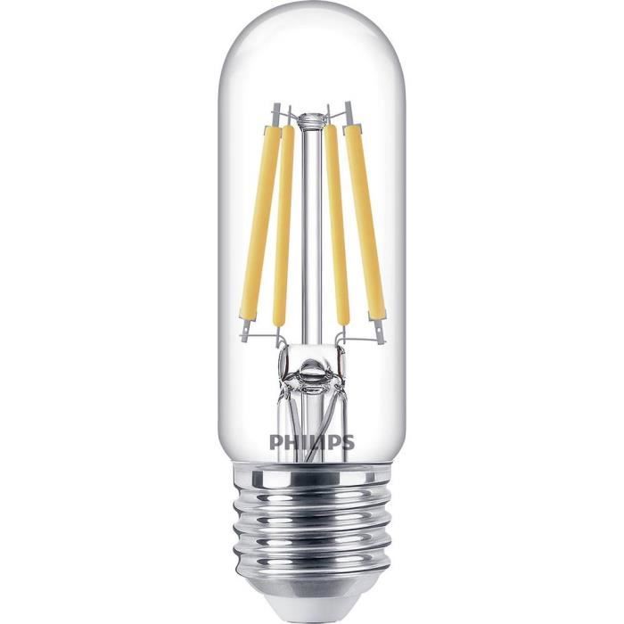 Lampe torche LED - PHILIPS - Classic LED T30 - Culot E27 - 6.5 W - Blanc naturel - 4000K Lampe torche LED - PHILIPS - Classic LED T30 - Culot E27 - 6.5 W - Blanc naturel - 4000K