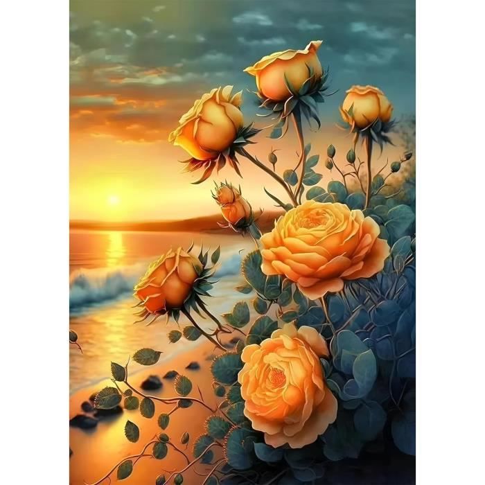 Kit Diamond Painting 5D Adulte – Tableau Phare En Strass à Compléter – 30x30cm, Toile HD, Diamants Ronds – Décoration Loisir Créatif